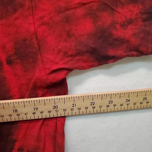 Rasta Lion Graphic Reggae Shirt Mens Size Large Red Tie  Dye Mexico Vacation Tee - Picture 4 of 10